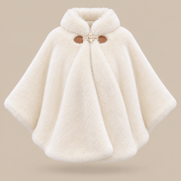 Ton poncho Cape Poncho En Fausse Fourrure À Capuche