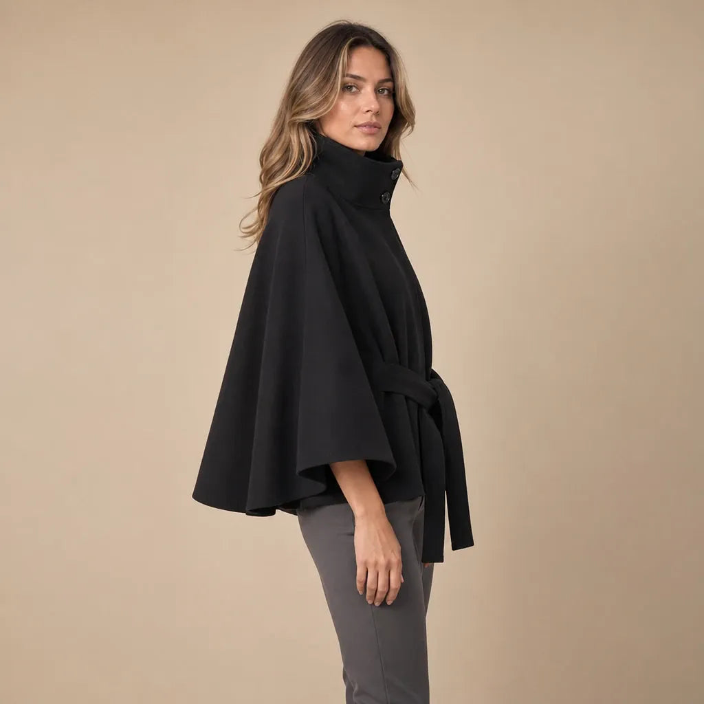 Ton poncho Manteau Poncho Col Montant