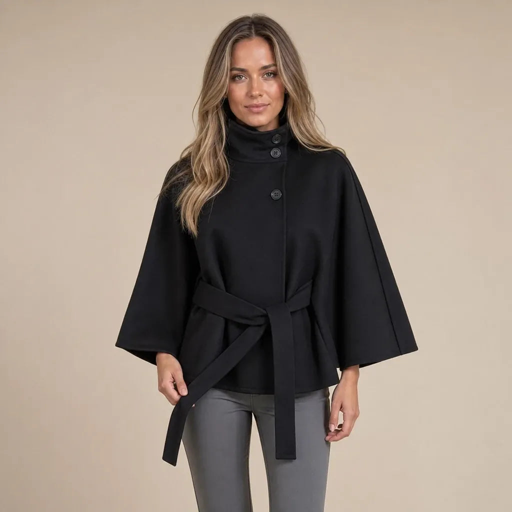 Ton poncho Manteau Poncho Col Montant