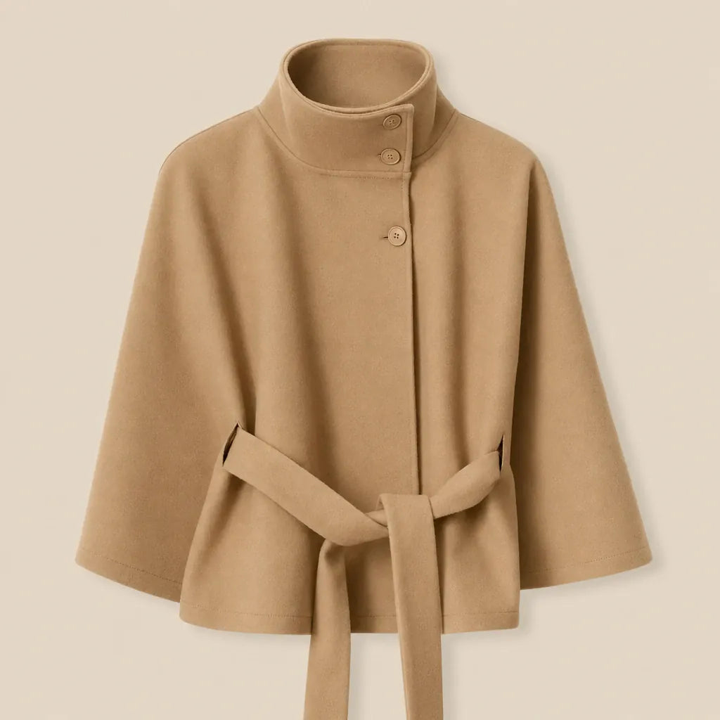 Ton poncho Manteau Poncho Col Montant