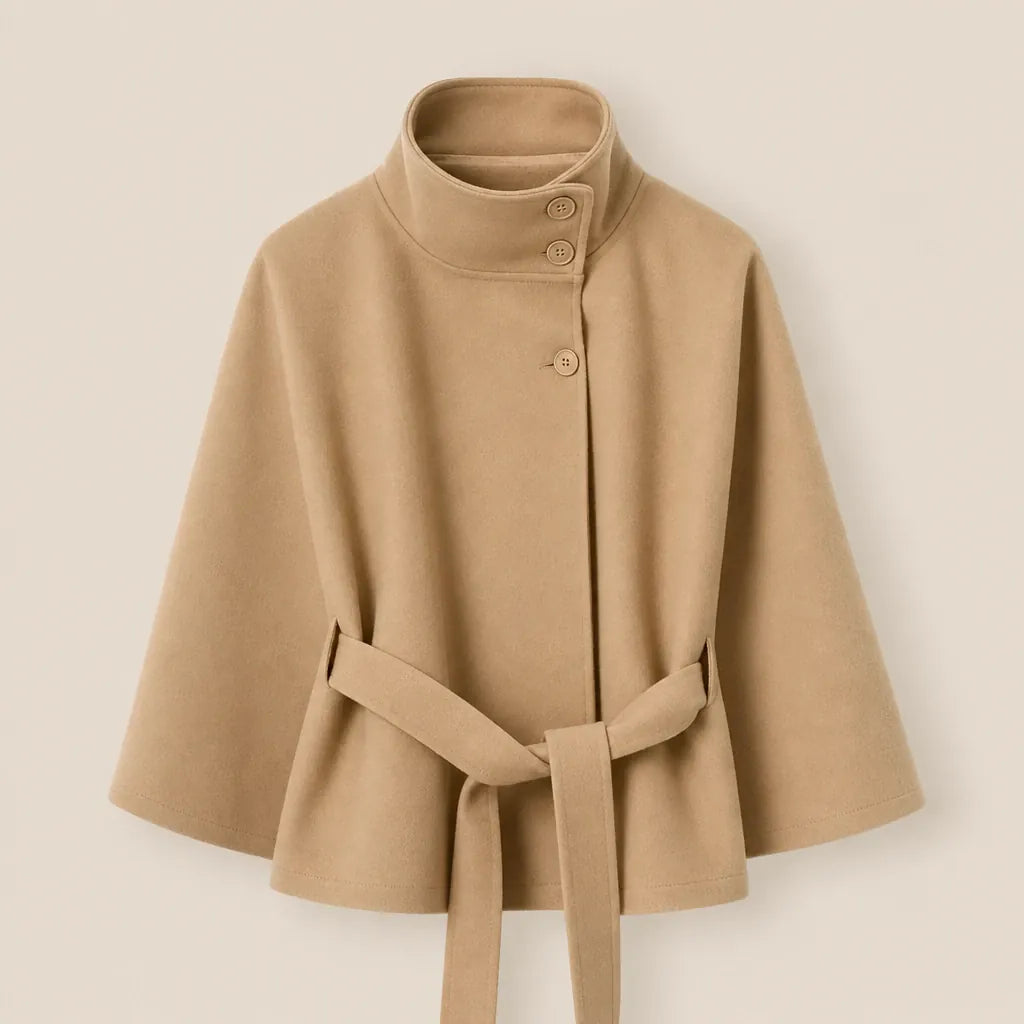 Ton poncho Manteau Poncho Col Montant