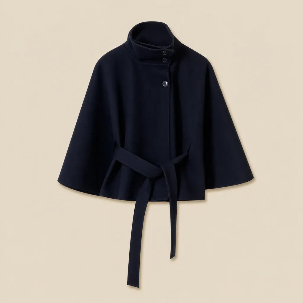 Ton poncho Manteau Poncho Col Montant