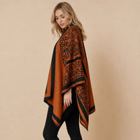 Ton poncho Manteau Poncho Femme Oversize Mélange Cachemire