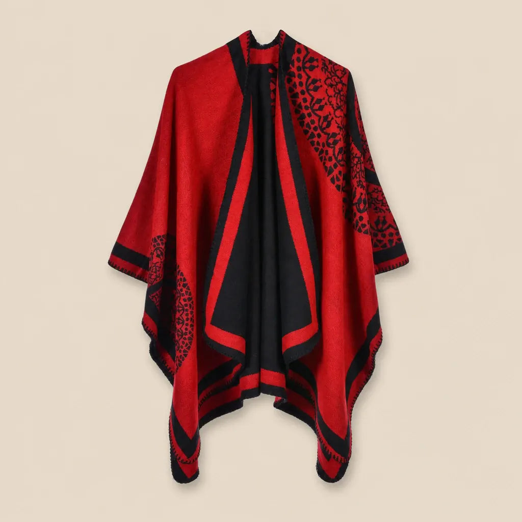 Ton poncho Manteau Poncho Femme Oversize Mélange Cachemire
