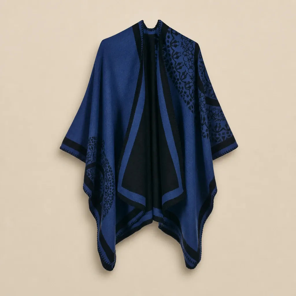 Ton poncho Manteau Poncho Femme Oversize Mélange Cachemire