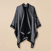 Ton poncho Manteau Poncho Femme Oversize Mélange Cachemire