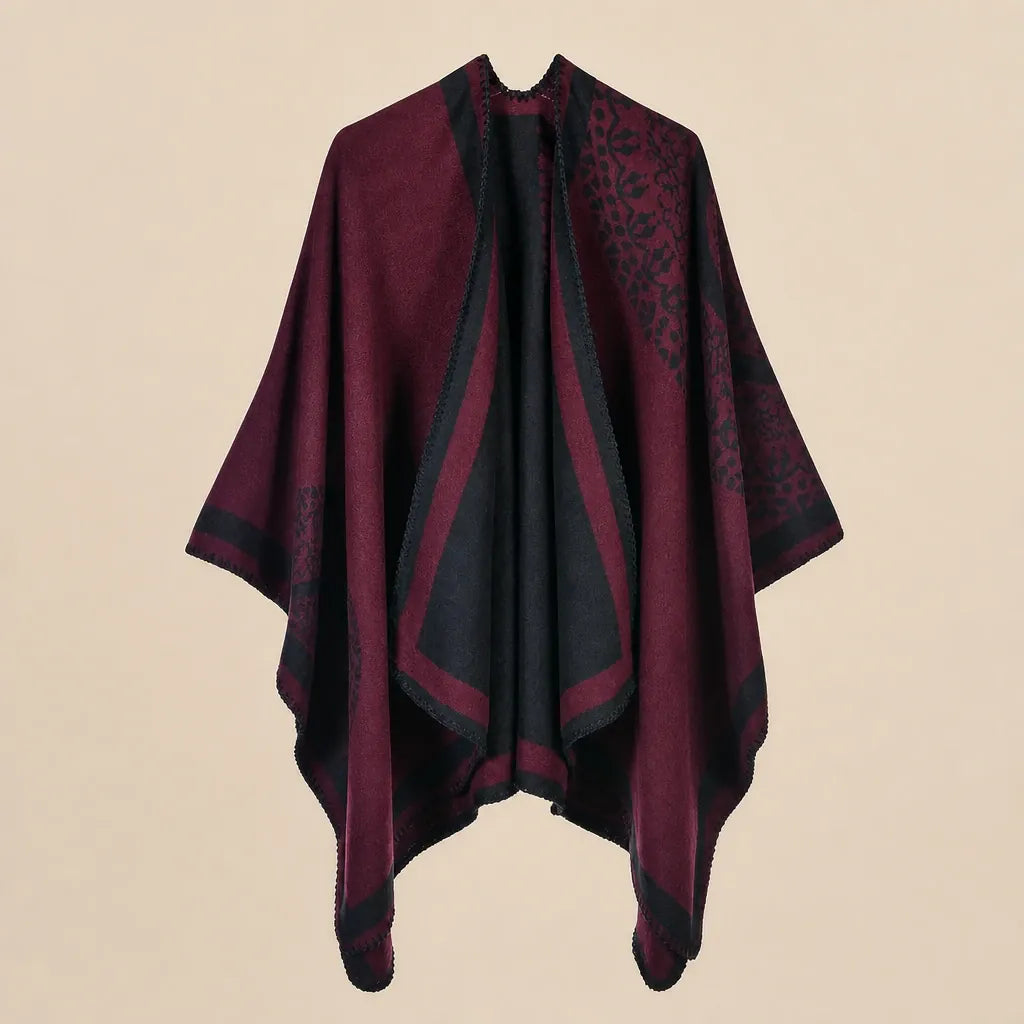 Ton poncho Manteau Poncho Femme Oversize Mélange Cachemire