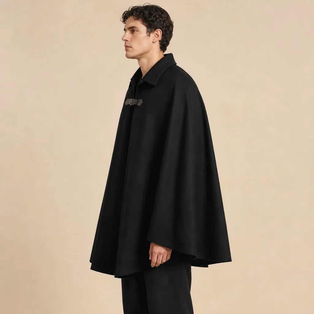 Ton poncho Manteau Poncho Noir Uni