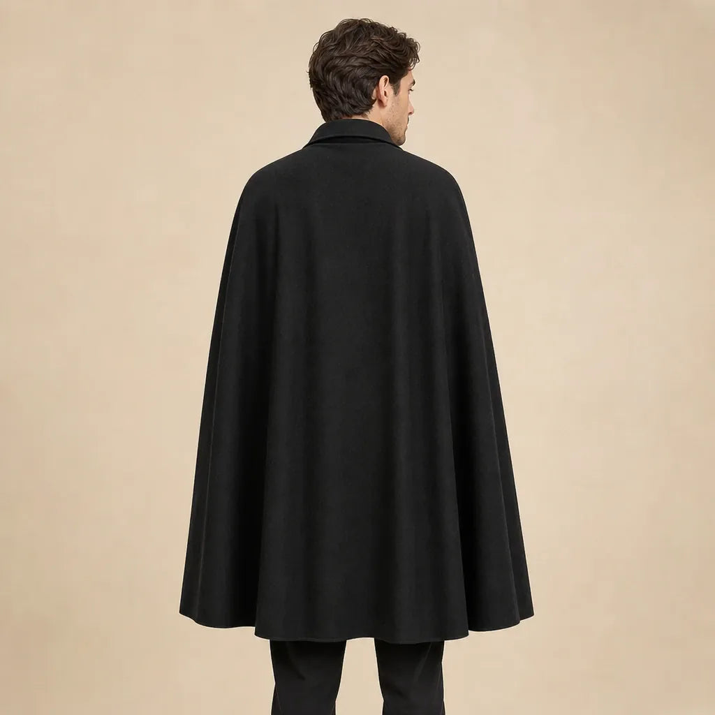 Ton poncho Manteau Poncho Noir Uni