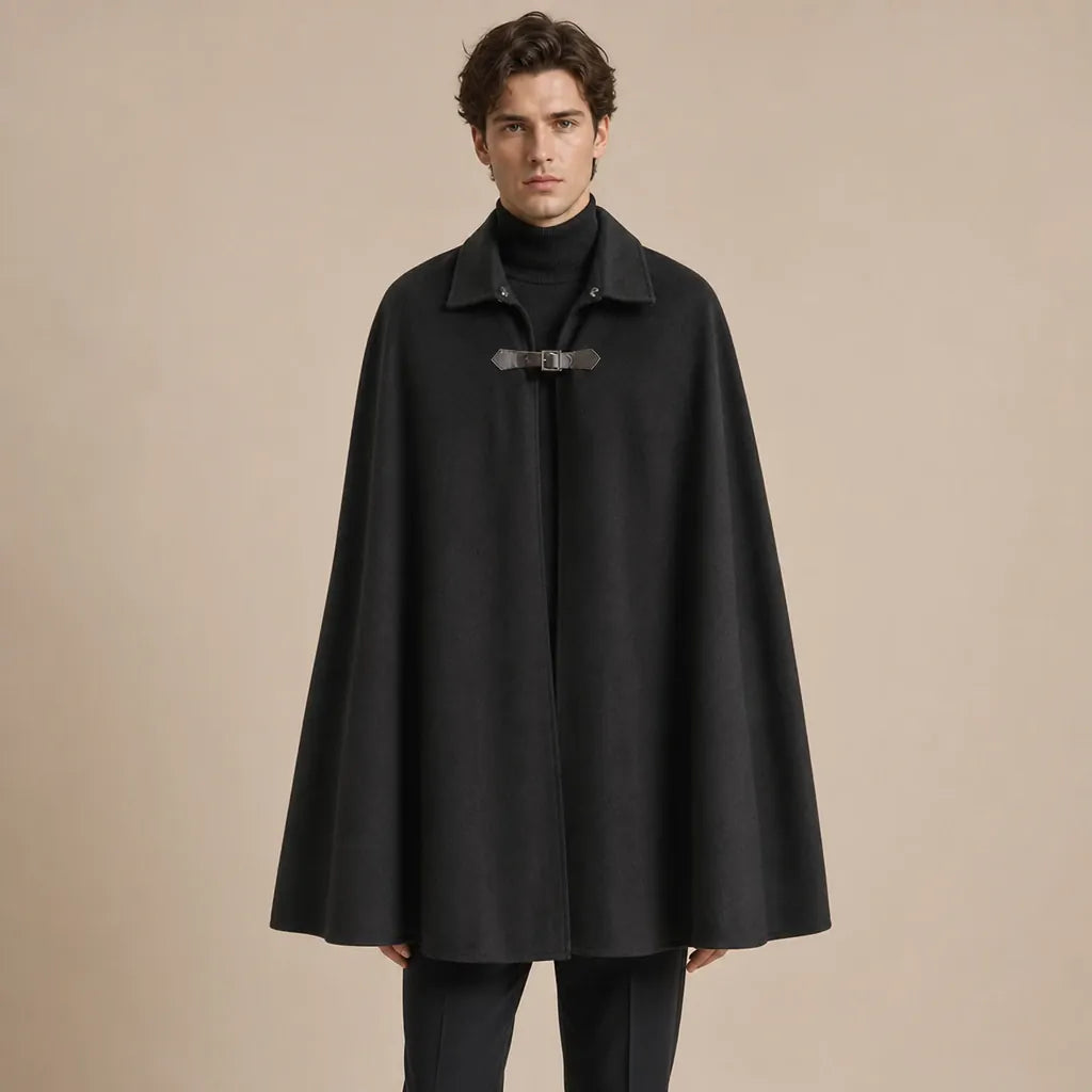 Ton poncho Manteau Poncho Noir Uni