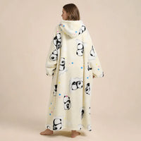 Ton poncho Plaid Poncho Oversize Polaire