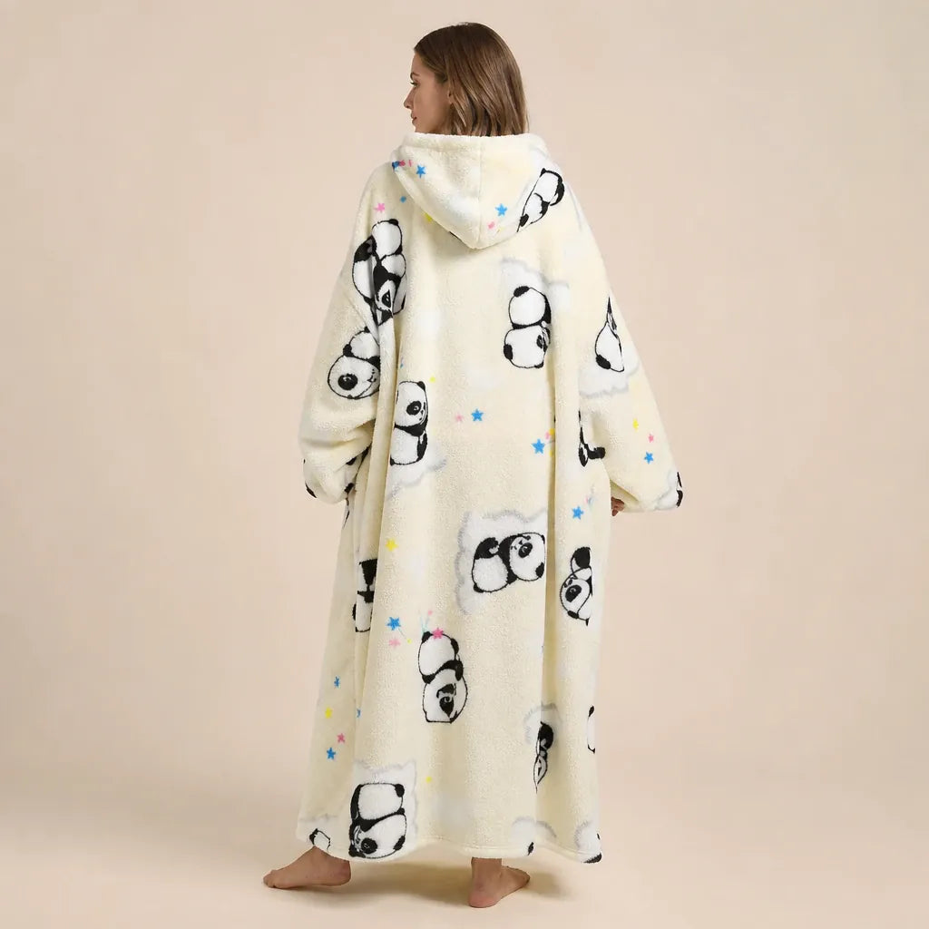 Ton poncho Plaid Poncho Oversize Polaire