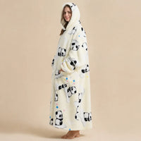 Ton poncho Plaid Poncho Oversize Polaire