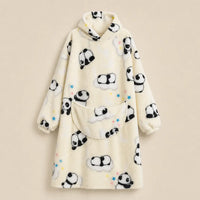 Ton poncho Plaid Poncho Oversize Polaire
