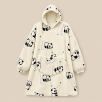 Ton poncho Plaid Poncho Oversize Polaire
