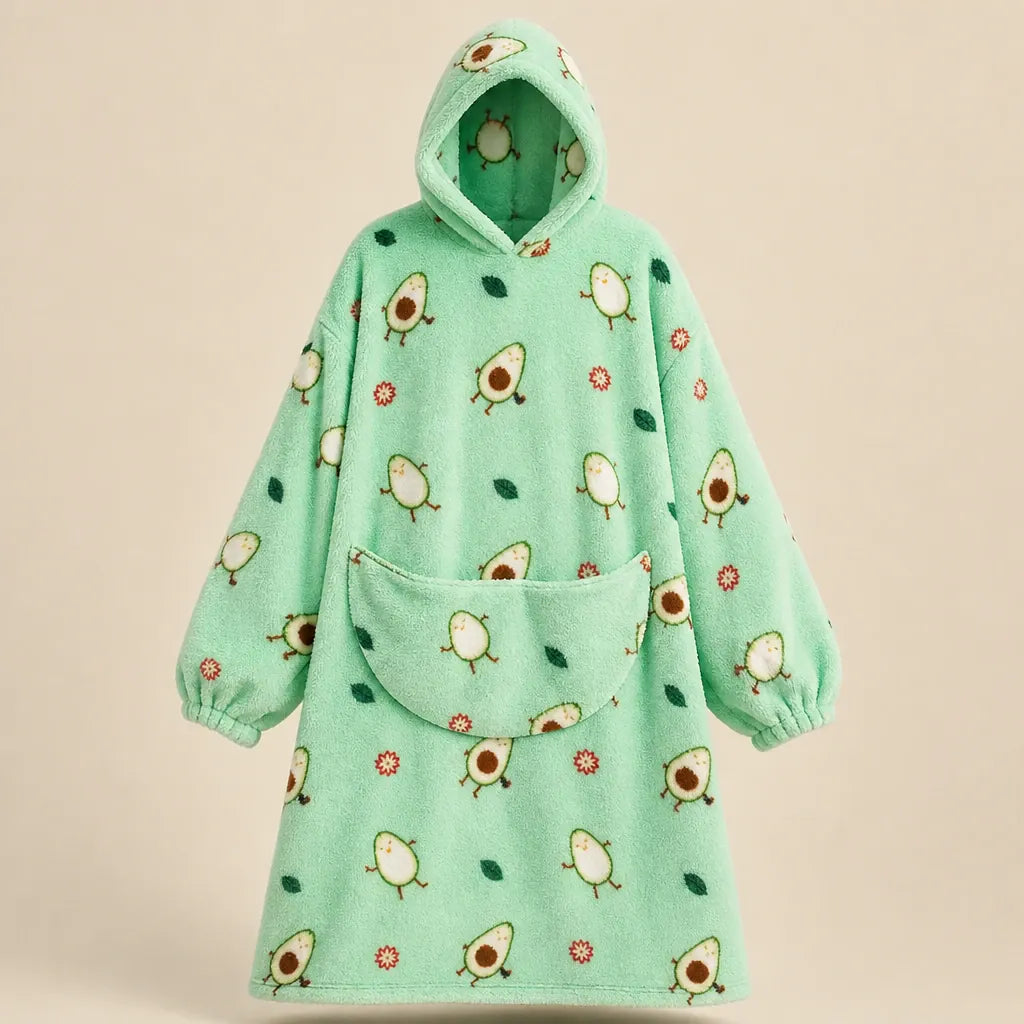 Ton poncho Plaid Poncho Oversize Polaire
