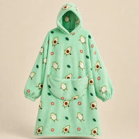 Ton poncho Plaid Poncho Oversize Polaire