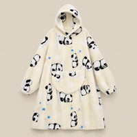 Ton poncho Plaid Poncho Oversize Polaire