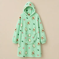 Ton poncho Plaid Poncho Oversize Polaire