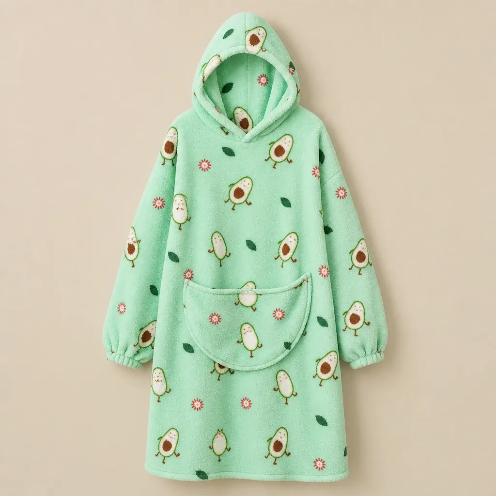Ton poncho Plaid Poncho Oversize Polaire