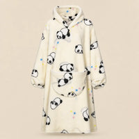 Ton poncho Plaid Poncho Oversize Polaire