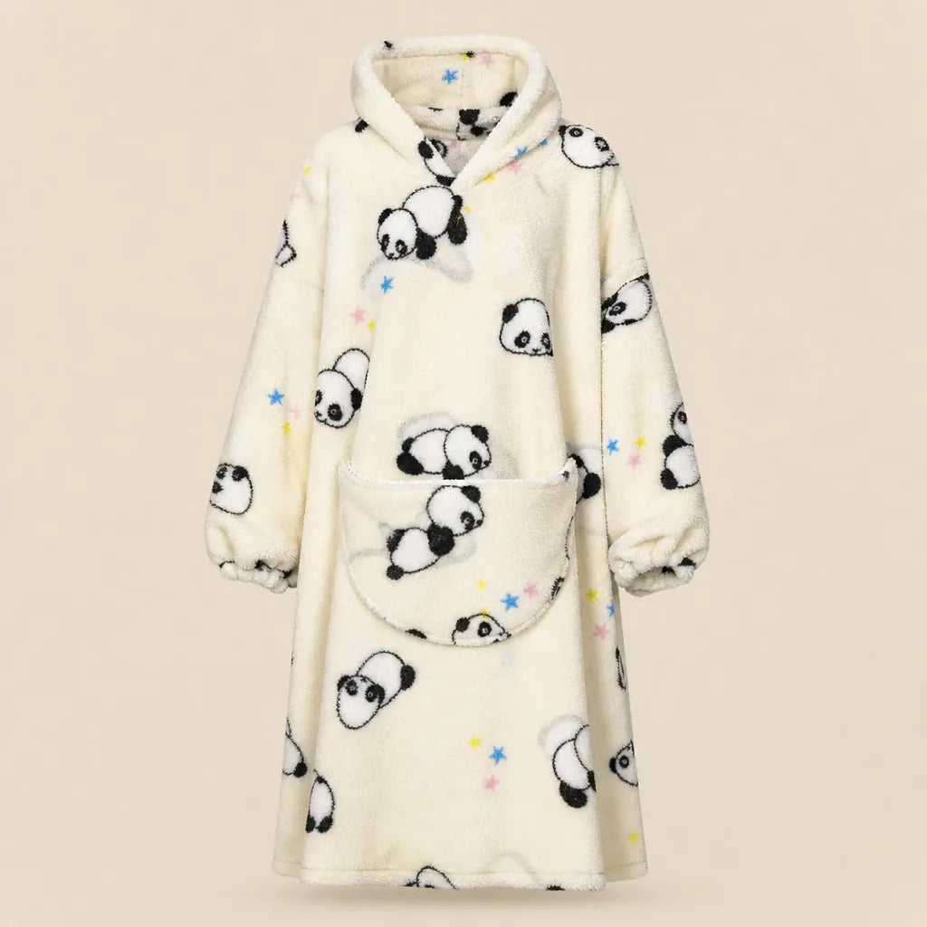 Ton poncho Plaid Poncho Oversize Polaire