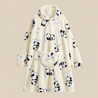 Ton poncho Plaid Poncho Oversize Polaire