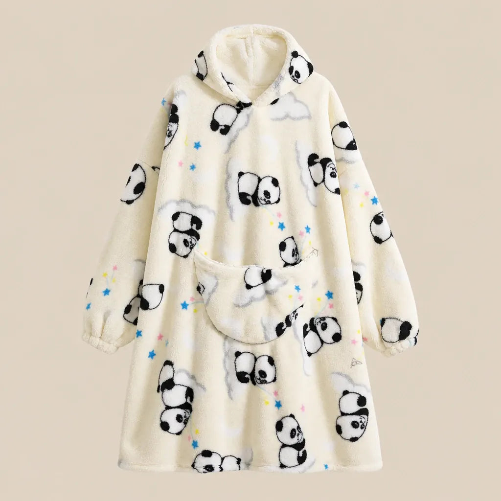 Ton poncho Plaid Poncho Oversize Polaire