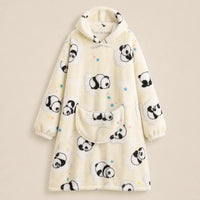 Ton poncho Plaid Poncho Oversize Polaire