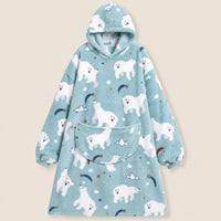 Ton poncho Plaid Poncho Oversize Polaire
