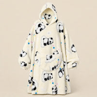 Ton poncho Plaid Poncho Oversize Polaire