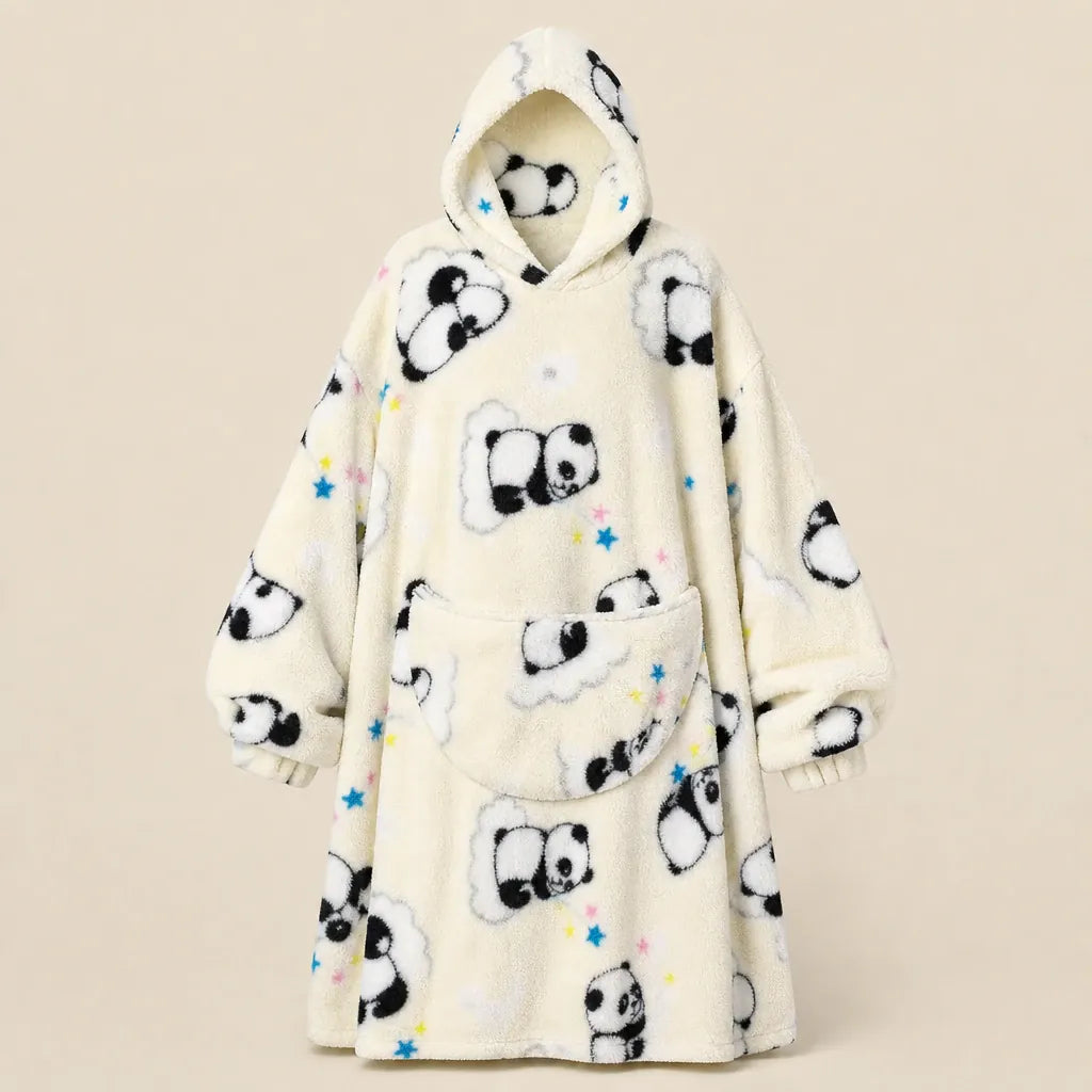 Ton poncho Plaid Poncho Oversize Polaire