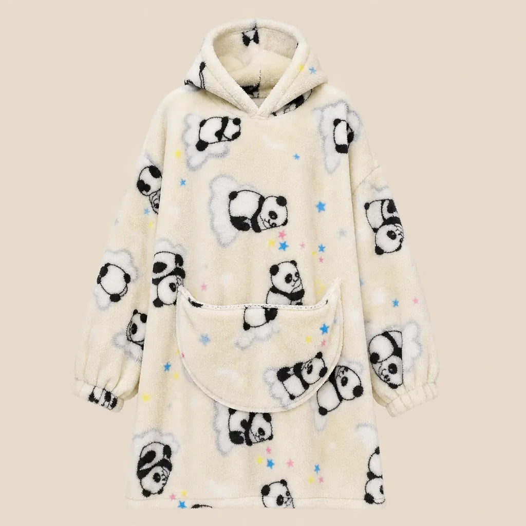 Ton poncho Plaid Poncho Oversize Polaire