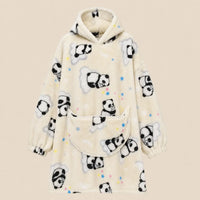 Ton poncho Plaid Poncho Oversize Polaire