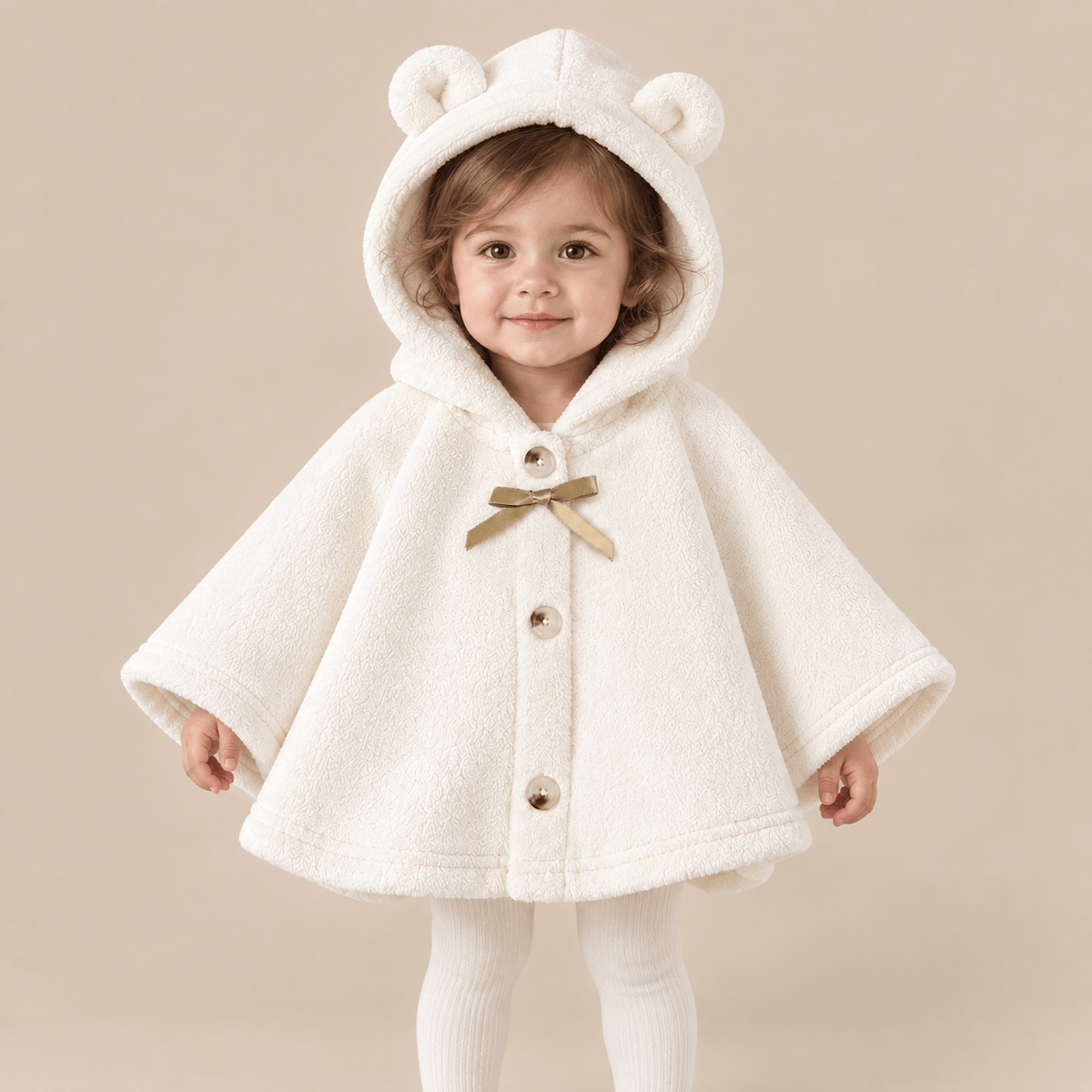 Ton poncho Poncho À Capuche Avec Oreilles En Peluche