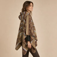 Ton poncho Poncho À Capuche Jacquard