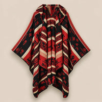 Ton poncho Poncho À Capuche Jacquard