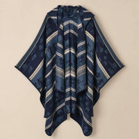 Ton poncho Poncho À Capuche Jacquard