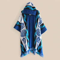 Ton poncho Poncho À Capuche Motif Ethnique