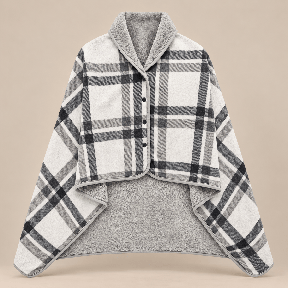 Ton poncho Poncho À Capuche Tartan