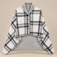 Ton poncho Poncho À Capuche Tartan