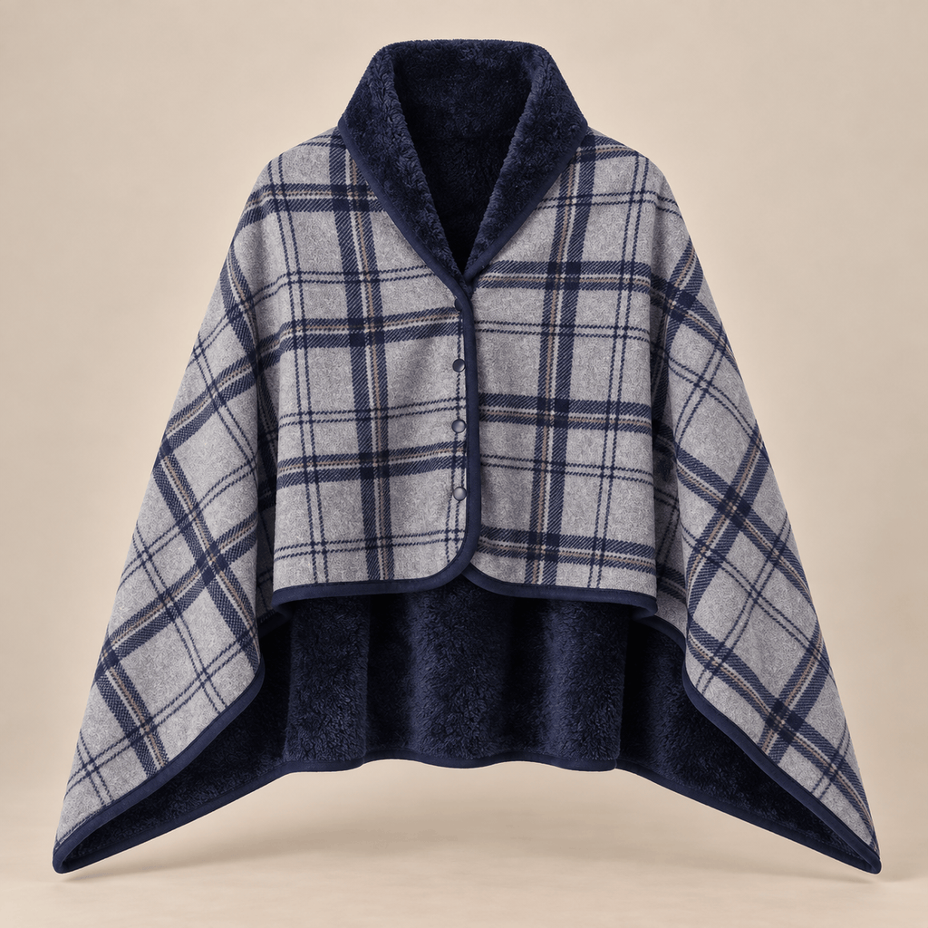 Ton poncho Poncho À Capuche Tartan