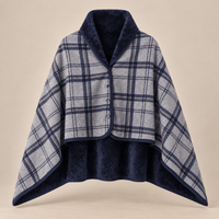 Ton poncho Poncho À Capuche Tartan