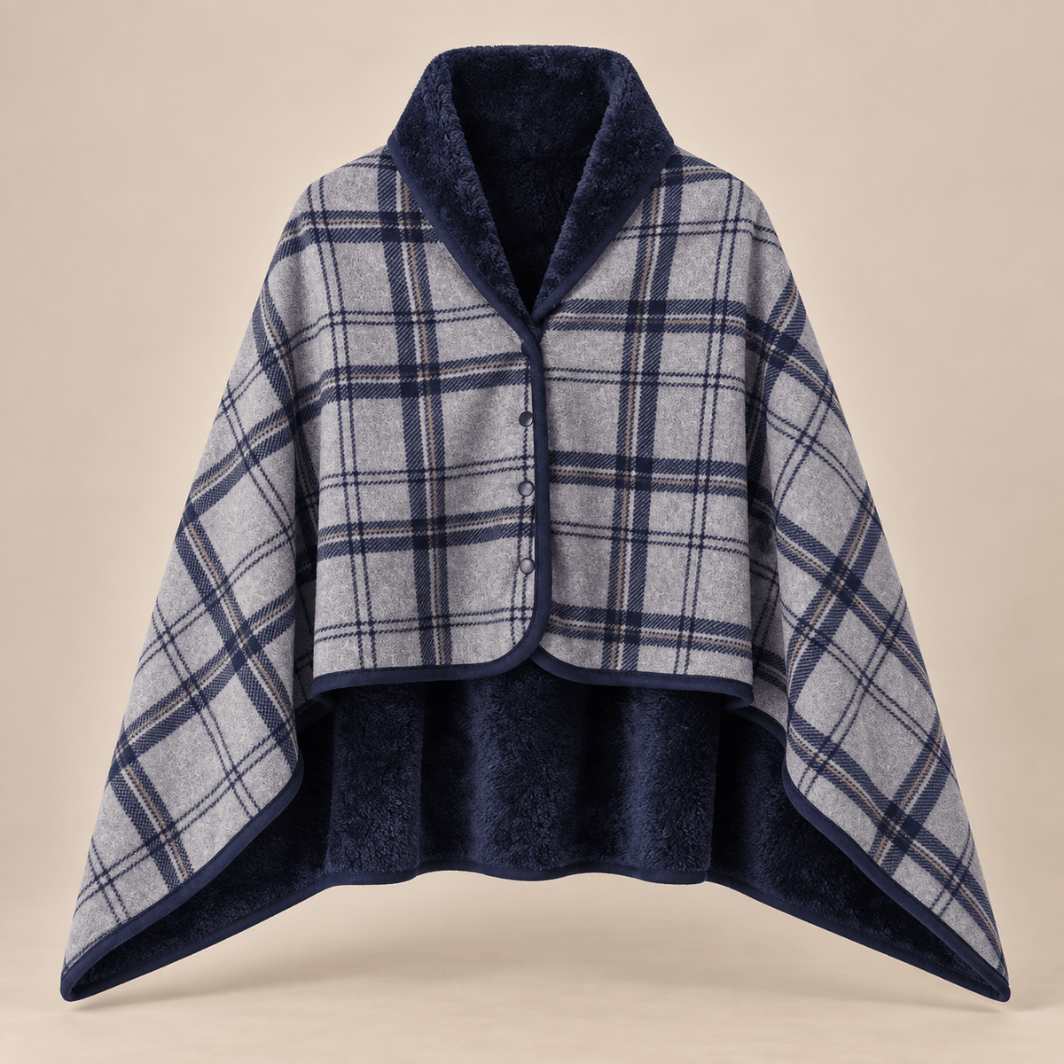 Ton poncho Poncho À Capuche Tartan