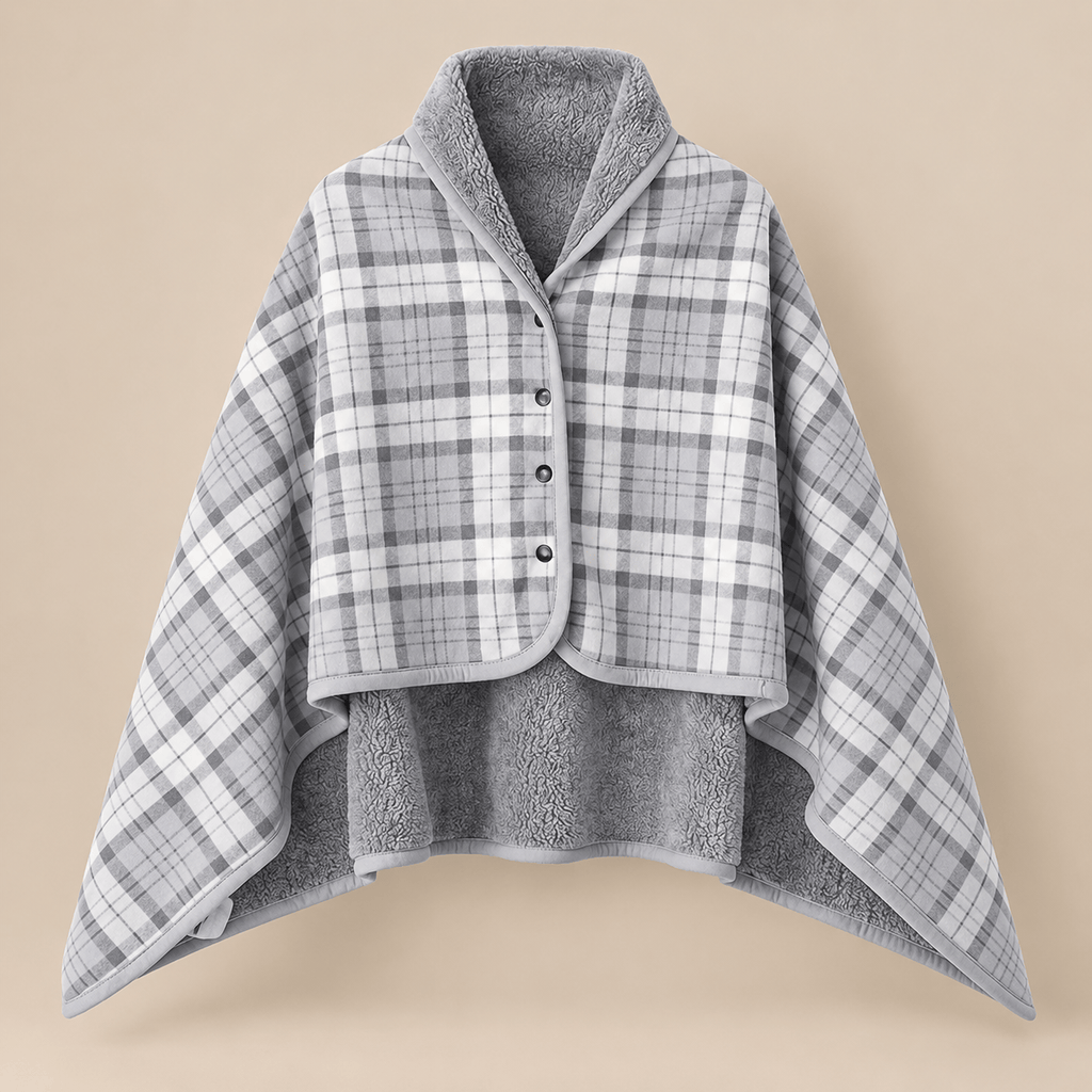Ton poncho Poncho À Capuche Tartan