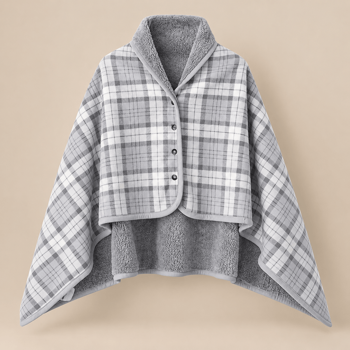 Ton poncho Poncho À Capuche Tartan