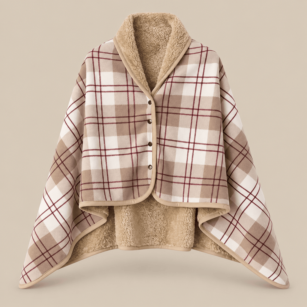 Ton poncho Poncho À Capuche Tartan