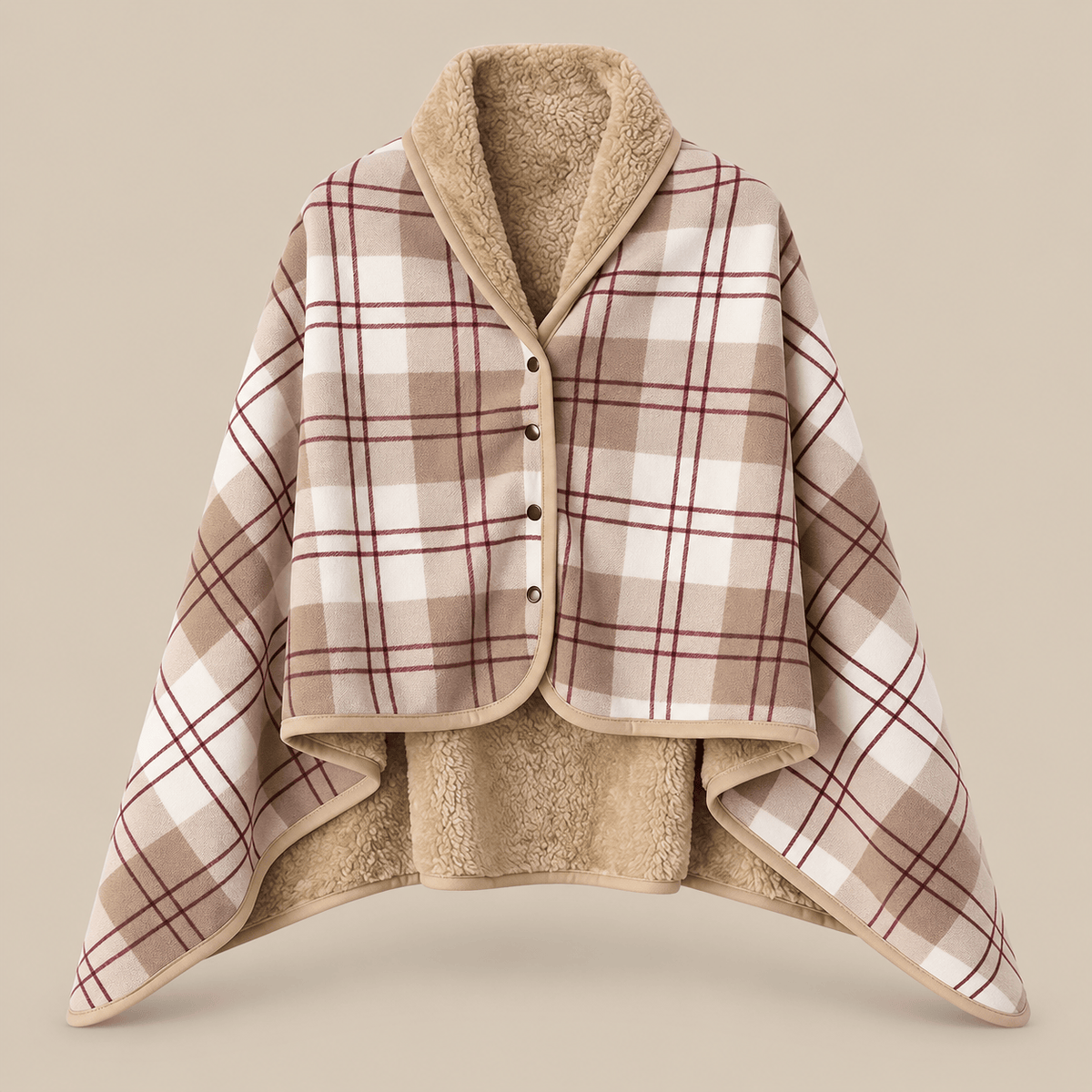 Ton poncho Poncho À Capuche Tartan