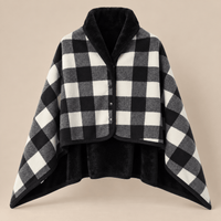 Ton poncho Poncho À Capuche Tartan
