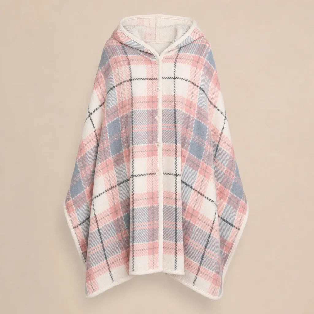 Ton poncho Poncho À Capuche Tartan